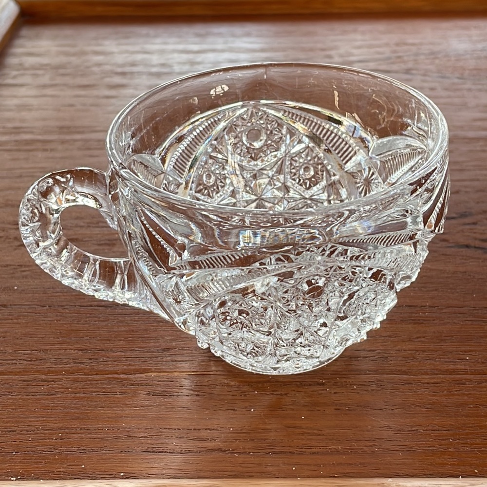 VTG 1960’s Set of 4 Crystal Cups